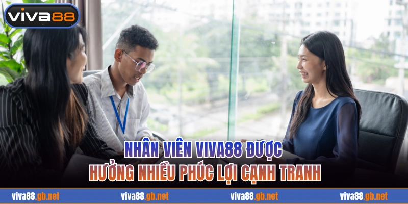 Nhân viên VIVA88 được hưởng nhiều phúc lợi cạnh tranh