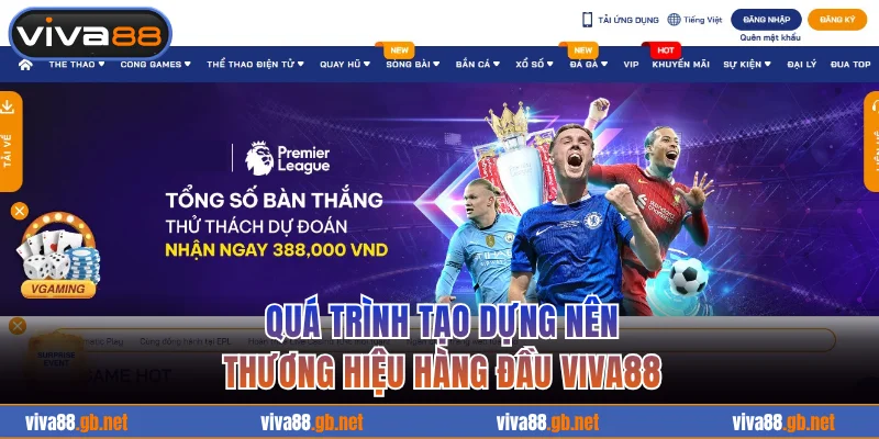 Quá trình tạo dựng nên thương hiệu VIVA88